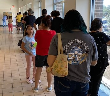 People Standing In Line
