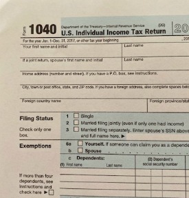 IRS 1040 form IRS 1040 form